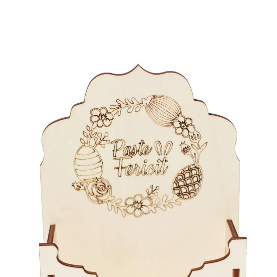 Cutie tip Plic din Lemn 13x4x17 - Paste Fericit Cutie tip Plic din Lemn 13x4x17 - Paste Fericit