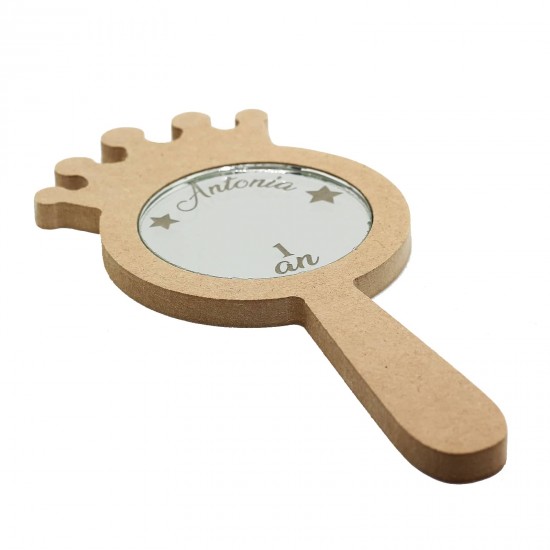 Oglinda Blank pentru Setul de Mot - 18x9x0.6 cm - Coronita - Personalizata