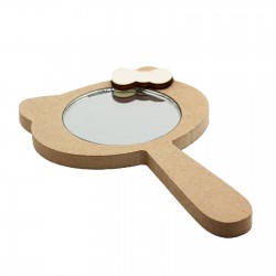 Oglinda Blank pentru Setul de Mot - 15x9.5x0.6 cm - Pisicuta cu Fundita