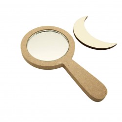 Oglinda Blank pentru Setul de Mot - 14x8x0.6 cm - Semiluna