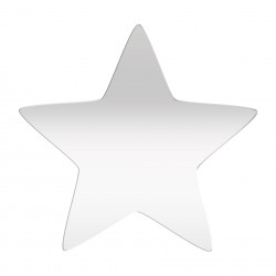 Baza Blank Oglinda Argintie - Stea  H10cm - S05 - 105x100 mm Baza Blank Oglinda Argintie - Stea  H10cm - S05 - 105x100 mm