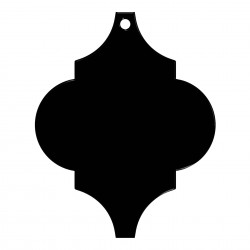 Baza Blank Acril Negru - Ornament Brad - 007 Baza Blank Acril Negru - Ornament Brad - 007