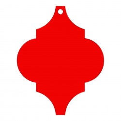 Baza Blank Acril Rosu - Ornament Brad - 007 Baza Blank Acril Rosu - Ornament Brad - 007