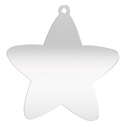 Baza Blank Oglinda Argintie - Stea - S09 - 100x100 mm Baza Blank Oglinda Argintie - Stea - S09 - 100x100 mm