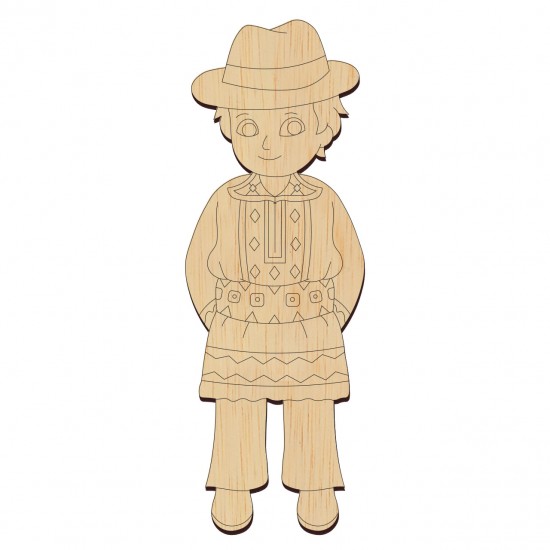 Baza Blank Barbat in Port Popular - Banat - 100x35 mm Baza Blank Barbat in Port Popular - Banat - 100x35 mm