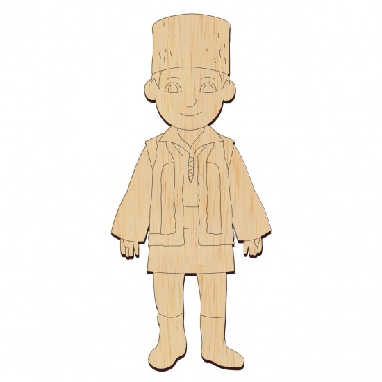 Baza Blank Barbat in Port Popular - Bucovina - 100x45 mm