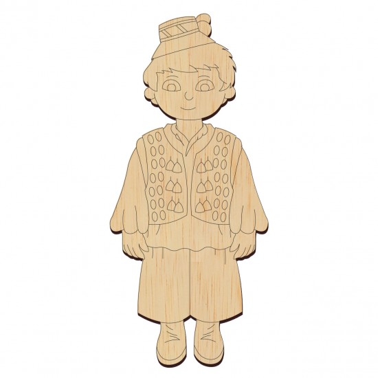 Baza Blank Barbat in Port Popular - Maramures - 100x45 mm Baza Blank Barbat in Port Popular - Maramures - 100x45 mm