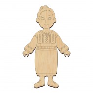 Baza Blank Femeie in Port Popular - Bucovina - 95x55 mm