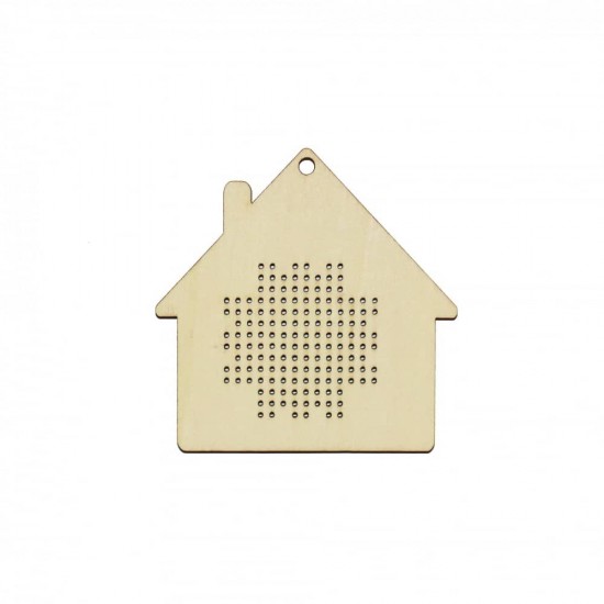 Baza Blank Tip Gherghef - Casuta - gaurele 1 mm - C07 - 80x80 mm