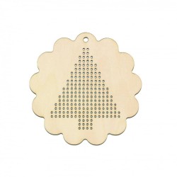 Baza Blank Tip Gherghef - Floricica - gaurele 1.5 mm - F02 - 100x100 mm Baza Blank Tip Gherghef - Floricica - gaurele 1.5 mm - F02 - 100x100 mm