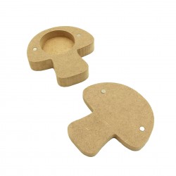 Cutie blank pentru Mot - Ciuperca - 10x9.5 cm