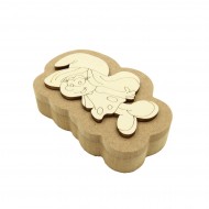 Cutie blank pentru Mot - Lady Pitic - 12x8 cm