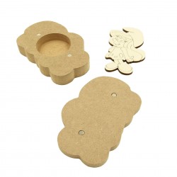 Cutie blank pentru Mot - Lady Pitic - 12x8 cm