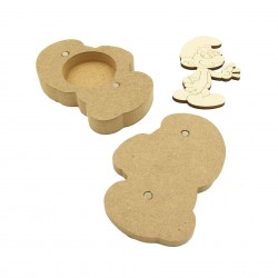 Cutie blank pentru Mot - Pitic - 12x8 cm