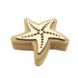 Cutie blank pentru Mot - Stea de Mare - 11.5x11.5 cm