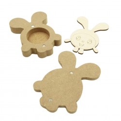 Cutie blank pentru Mot - Baby Iepuras - 12.5x9 cm