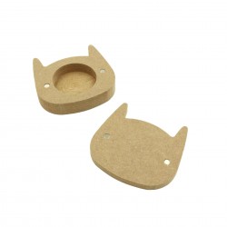 Cutie blank pentru Mot - Liliac - 9x8.5 cm