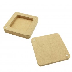 Cutie blank pentru Mot - Patrat Colturi Rotunjite - 10x10 cm