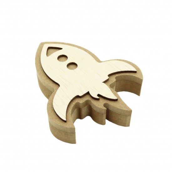 Cutie blank pentru Mot - Racheta cu Placaj - 13.5x11 cm