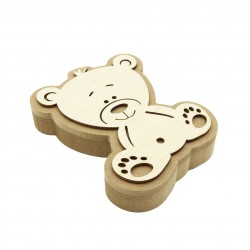 Cutie blank pentru Mot - Ursulet - 13x11 cm