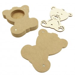 Cutie blank pentru Mot - Ursulet - 13x11 cm