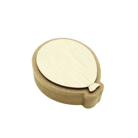 Cutie blank pentru Mot - Balon - 10x8 cm