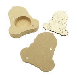 Cutie blank pentru Mot - Pinguin - 11x9.5 cm