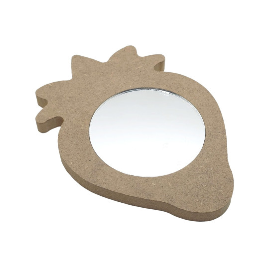 Oglinda blank pentru Mot - 11x10.5x0.6 cm - Capsuna