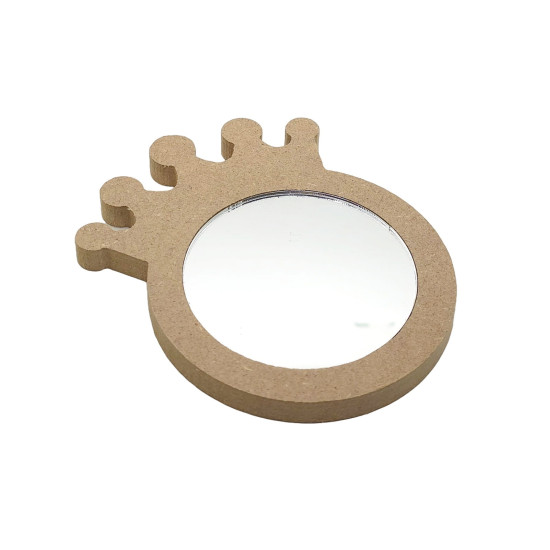 Oglinda blank pentru Mot - 10.5x9x0.6 cm - Coronita