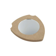 Oglinda blank pentru Mot - 10x9x0.6 cm - Insigna