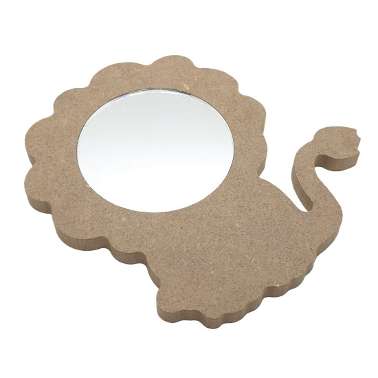 Oglinda blank pentru Mot - 12x12x0.6 cm - Leu