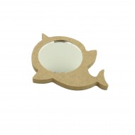 Oglinda blank pentru Mot - 12.5x10x0.6 cm - Rechin