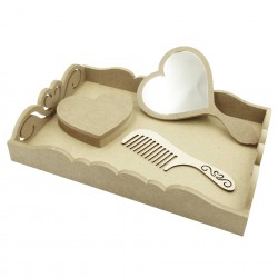 Set pentru Gatitul Miresei - Tematica Inima - 4 Piese - Blank