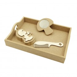 Set Blank - Model Pitic - Tava + Oglinda + Cutie + Pieptene