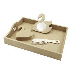 Set Blank pentru Mot - Tematica Lebada - 4 Piese