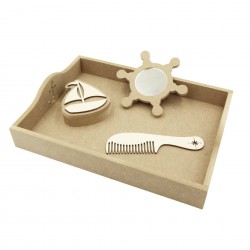 Set Blank - Model Marinar - Tava + Oglinda + Cutie + Pieptene