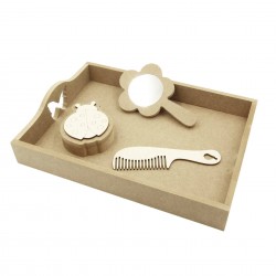Set Blank - Model Primavara - Tava + Oglinda + Cutie + Pieptene