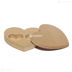 Cutie Verighete Inima Blank