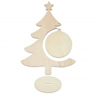 Ornament Blank Brad cu spatiu Glob