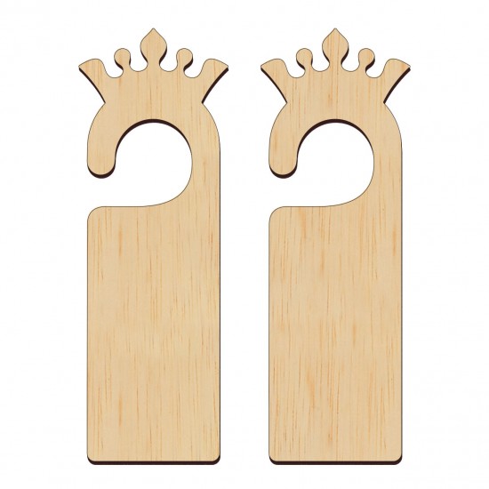 Door Hanger - Placute Usa - Door Tag - Agatatori Usa - Coronita - Set 2 Bucati Blank