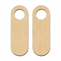 Door Hanger - Placute Usa - Door Tag - Agatatori Usa - Ovale - Set 2 Bucati Blank