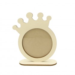 Rama Foto Blank din Lemn - Coronita - 16x14cm