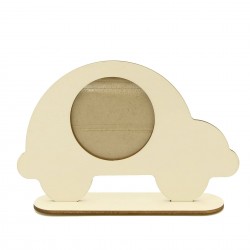 Rama Foto Blank din Lemn - Masinuta - 20x13.5 cm