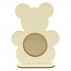 Rama Foto Blank din Lemn - Urs - 19x15 cm Rama Foto Blank din Lemn - Urs - 19x15 cm