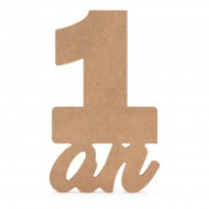 Blank Cifra Unu - Mot - Un An - 38x23x1.8 cm