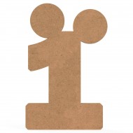 Blank Cifra Unu cu Urechi - 40x26x1.8 cm