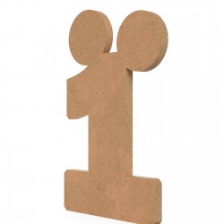 Blank Cifra Unu cu Urechi - 40x26x1.8 cm Blank Cifra Unu cu Urechi - 40x26x1.8 cm