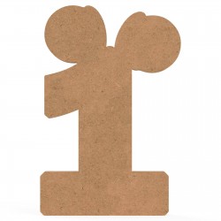 Blank Cifra Unu cu Urechi si Funda - 40x27x1.8 cm Blank Cifra Unu cu Urechi si Funda - 40x27x1.8 cm