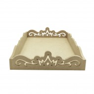 Tava Blank MDF - Model Coroana - Interior 34x26 cm