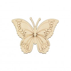 Baza blank Fluture din Lemn F6 - 130x100 mm